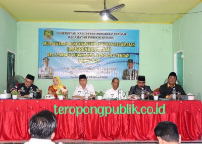BAPPEDA Kabupaten Bengkulu Tengah Adakan Musrenbang Tingkat Kecamatan