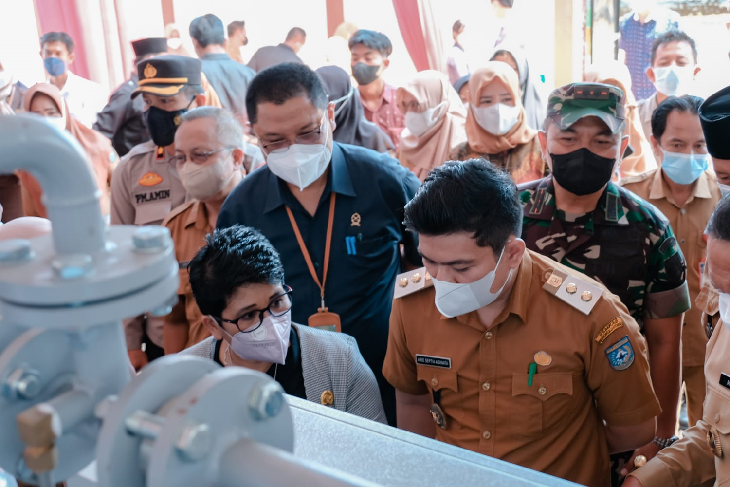 wakil bupati lounching oksigen generator dan PCR