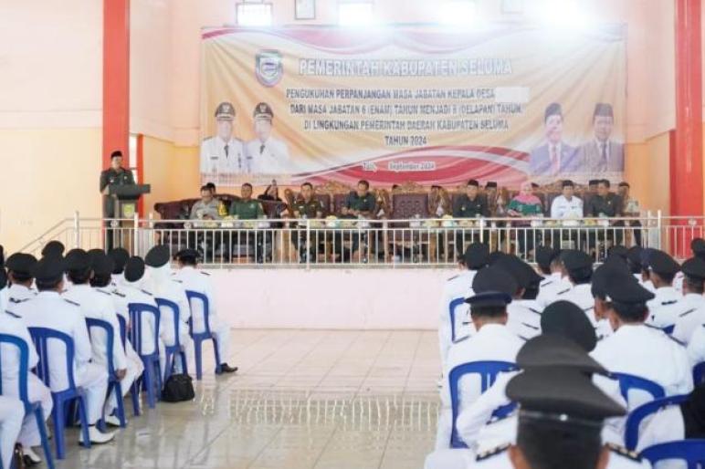 Perpanjangan Masa Jabatan Kepala Desa di Kabupaten Seluma, Bupati: Harus Bersinergi,Sabtu(14 /9)(aMg - teropongpublik.co.id)