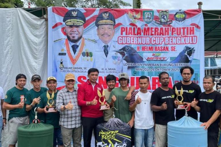 Lomba Burung Berkicau Piala Merah Putih Gubernur Cup 2025 Warnai Balai Raya Semarak Bengkulu*